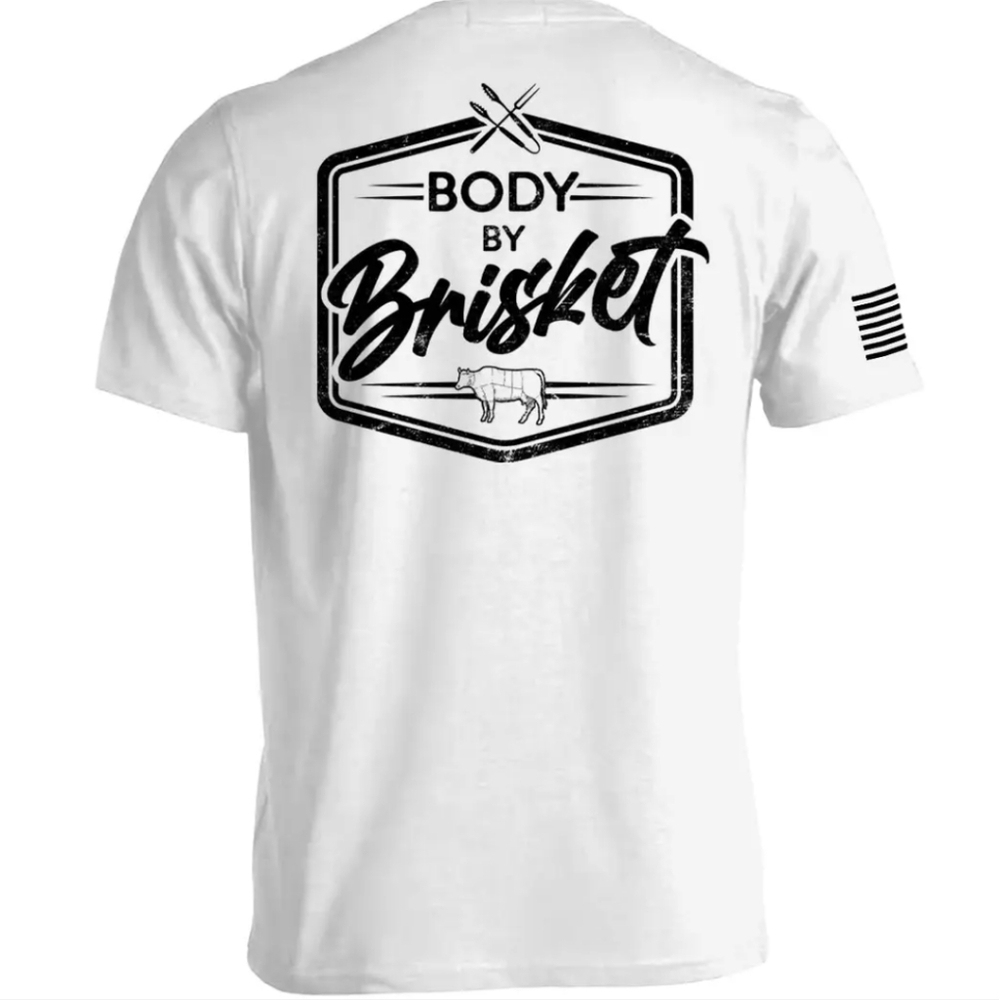 Body by Brisket White T-Shirt